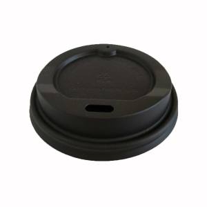 TAPA PS NEGRA VASO CARTÓN 6 y 7 oz - 180  y 210 ml