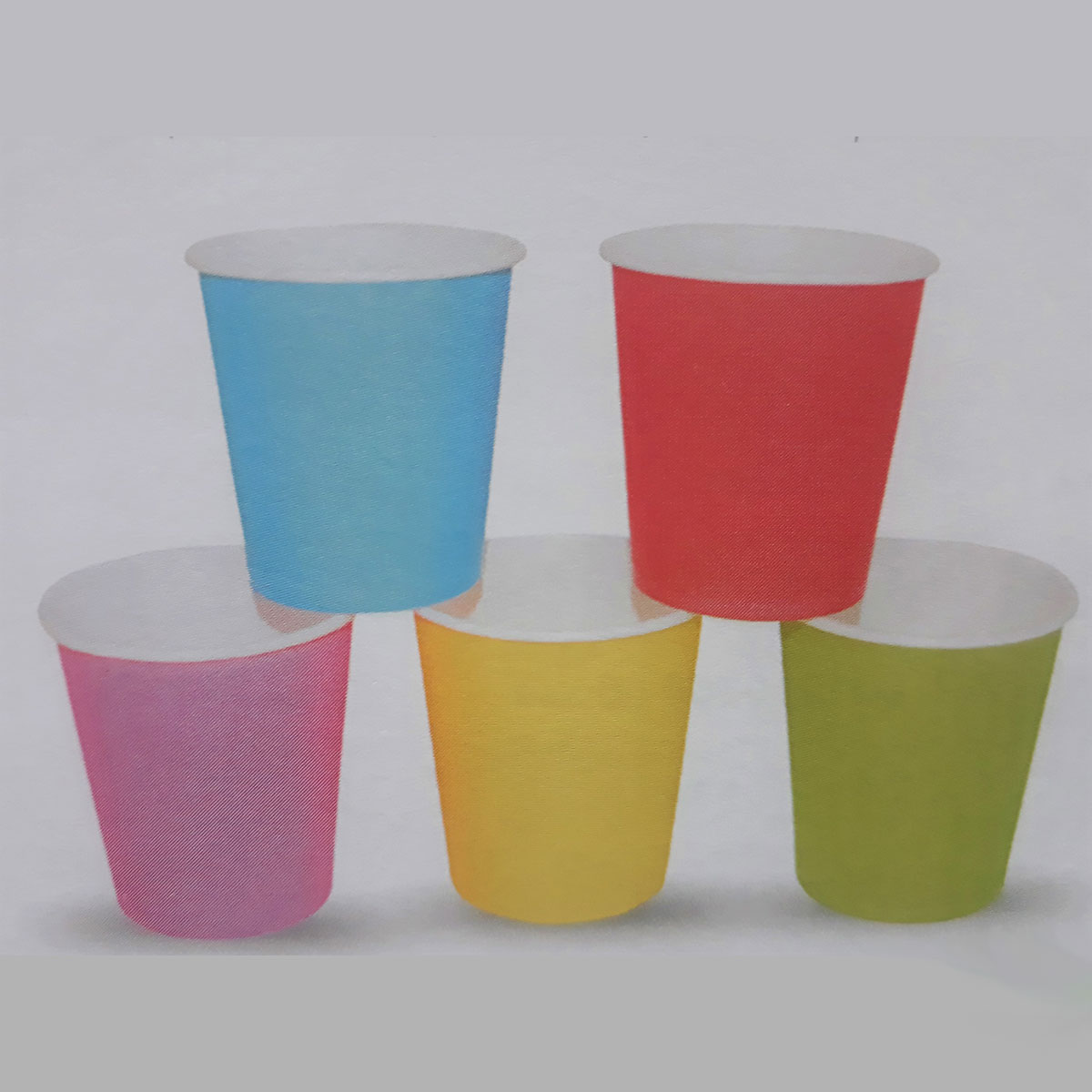 VASO DE PAPEL COLORES 7 oz (210 ml)