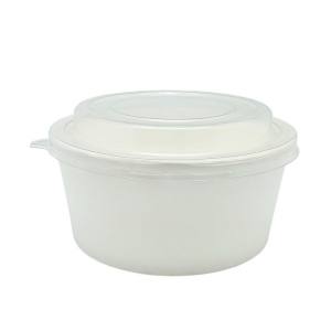 TARRINA CARTON BLANCA + TAPA PET 750 cc