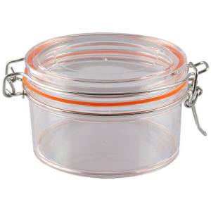 MINI TARRO PS TRANSP. 300 mL DIAM 10 cm ALTURA6, 5 cm