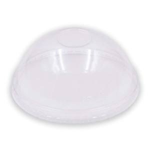 TAPA PET CUPULA CERRADA TARRINA HELADO  KRAFT 8 OZ  DIAM 95 mm
