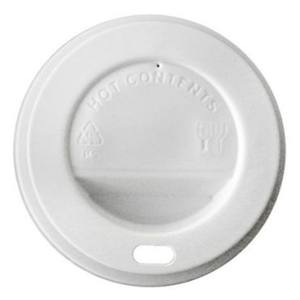 TAPA PS  BLANCA  VASO CARTÓN 4OZ (120 ML.) DIAM 60 mm CON AGUJERO PARA VASO 4899
