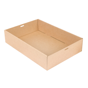 CAJA CON VENTANA  KRAFT M  375 G/M2 + PET 35,9x25,2x8 CM