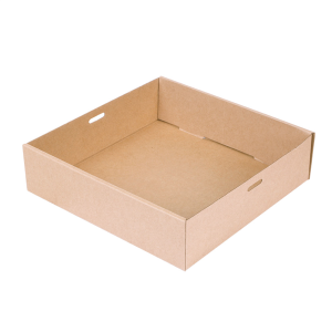 CAJA CON VENTANA  KRAFT  S 375 G/M2 22,5X22,5X6 CM