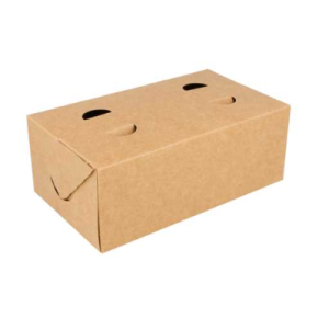 CAJA COMIDA PARA LLEVAR  1 LITRO NATURAL 240GM/M2  11x18x7 CM