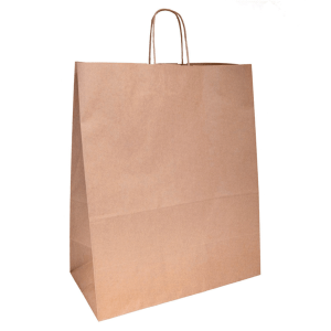 BOLSA SOS KRAFT ASA TORCIDA 40 +20 X 48 CM 100 GM/M2