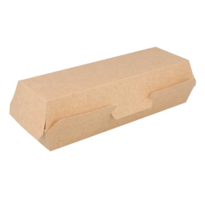 CONCHA HOT DOG 23,2 x 9 x 6,3 CM NATURAL CARTON ONDULADO