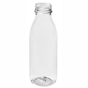 BOTELLA PET 0.5 LIT TRANSP + TAPON NEGRO