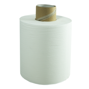 BOBINA MECHA CON CANUTO 2 CAPAS 100% PURO 20 cms X 130 mts