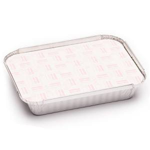 TAPA ENVASE RECTANGULAR ALUMINIO  890 cc