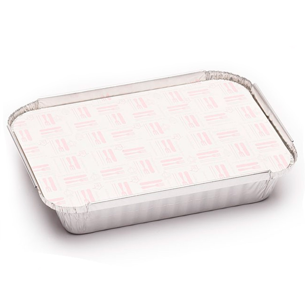 TAPA ENVASE RECTANGULAR ALUMINIO 890 cc