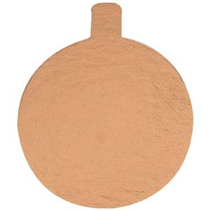 BASE REDONDA CON PESTAÑA ORO  8 cm