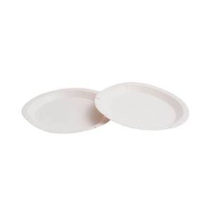 PLATO CARTON REDONDO  BLANCO  22 cm