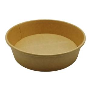 ENSALADERA  CARTON KRAFT  900 ml -32  oz Z  DIAM 187 MM