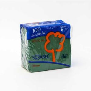 SERVILLETA 2C 40X40 CENEFA VERDE FUERTE