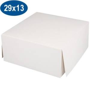 CAJA PASTELERIA  BLANCA 18 x 18 x 13 cm