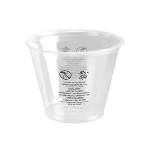 VASO PET TRANSP BAJO 266 ML - 9 oz 92 mm
